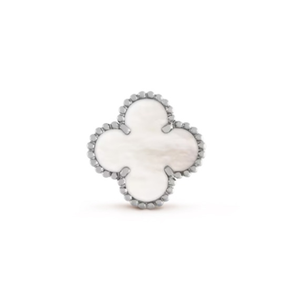 Van Cleef & Arpels Silver and White Earrings